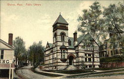 Public Library Warren, MA Postcard Postcard Postcard