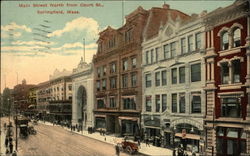 Main Street North from Court Street Springfield, MA Postcard Postcard Postcard