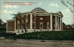 American Antiquarian Society, Salisbury St. and Park Ave. Postcard