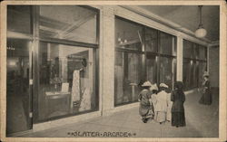 Slater Arcade, Slater Building Postcard