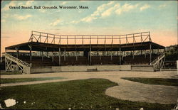 Grand Stand, Ball Grounds Postcard