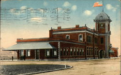 Railroad Depot Massachusetts Depots Postcard Postcard Postcard