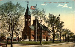 Rogers School Fairhaven, MA Postcard Postcard Postcard