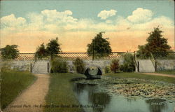 Buttonwood Park, the Bridge from Canal New Bedford, MA Postcard Postcard Postcard