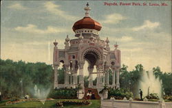 Pagoda, Forest Park St. Louis, MO Postcard Postcard Postcard