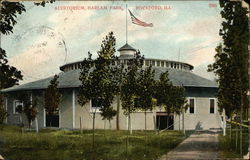 Auditorium, Harlam Park Rockford, IL Postcard Postcard Postcard