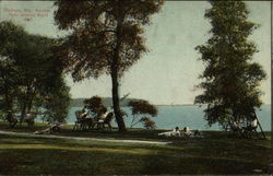 Mendota Park showing Maple Bluff Madison, WI Postcard Postcard Postcard