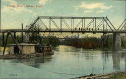 Trinity River and Bridge Dallas, TX Postcard Postcard Postcard