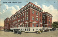 Street View of Medical Block Rochester, MN Postcard Postcard Postcard