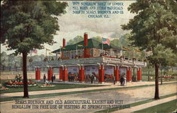 Sears, Roebuck and Co.'s Agricultural Exhibit and Rest Bungalow Postcard