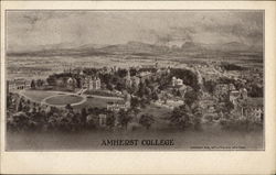 Amherst College Massachusetts Postcard Postcard Postcard