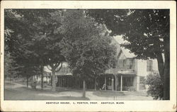 Ashfield House - L. Porter Proprietor Massachusetts Postcard Postcard Postcard