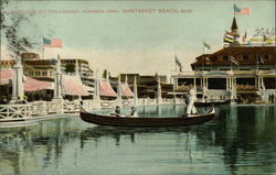 Gondolas on the Lagoon, Paragon Park Postcard