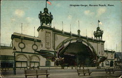 Street View of Dragon's Gorge Revere Beach, MA Postcard Postcard Postcard