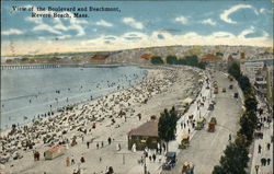 View of the Boulevard and Beachmont Postcard