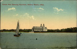 Ocean Pier Dancing Pavillion Postcard