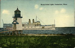 Brant Point Light Nantucket, MA Postcard Postcard Postcard