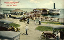 Landing at Cottage City Oak Bluffs, MA Postcard Postcard Postcard