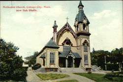 Methodist Church, Cottage City, Mass. now Oak Bluffs Massachusetts Postcard Postcard Postcard