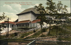 Norumbega Park, Open Air Theatre Rear View Auburndale, MA Postcard Postcard Postcard