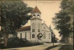 Congregational Church Acton, MA Postcard Postcard Postcard