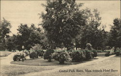 Central Park towards Hotel Barre Postcard