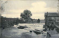 The Falls Chicopee Falls, MA Postcard Postcard Postcard