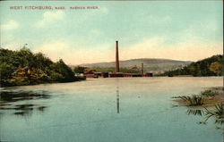 Scenic View of Nashua River West Fitchburg, MA Postcard Postcard Postcard