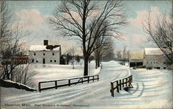 Poet Whitier's Birthplace, "Snowbound" Postcard