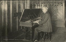 Prof. Hammond at the Clavichord - Mt. Holyoke College South Hadley, MA Postcard Postcard Postcard