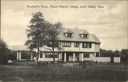 President's House, Mount Holyoke College South Hadley, MA Postcard Postcard Postcard