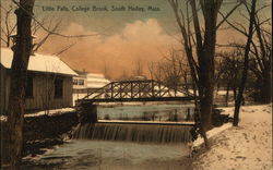 Little Falls, College Brook South Hadley, MA Postcard Postcard Postcard