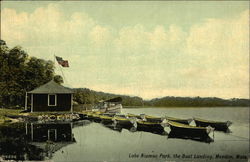 Lake Nipmuc Park, The Boat Landing Mendon, MA Postcard Postcard Postcard