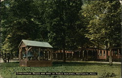 Chautauqua Bells and Part of Public Buildings Montwaite, MA Postcard Postcard Postcard