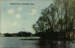 Rumford River Mansfield, MA Postcard Postcard Postcard