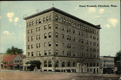 Street View of Hotel Wendell Pittsfield, MA Postcard Postcard Postcard