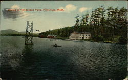 Diving in Pontoosuo Pond Postcard