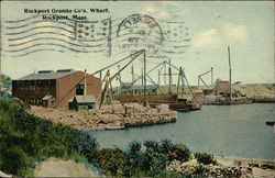 Rockport Granite Co's. Wharf Massachusetts Postcard Postcard Postcard