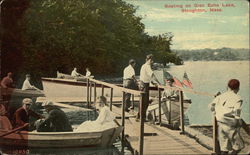 Boating on Glen Echo Lake Postcard