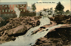 The Falls Shelburne Falls, MA Postcard Postcard Postcard