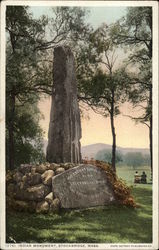 Indian Monument Stockbridge, MA Postcard Postcard Postcard