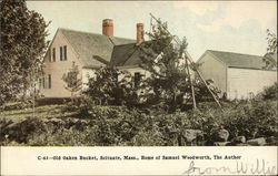 Old Oaken Bucket, Home of Samuel Woodworth, The Author Scituate, MA Postcard Postcard Postcard