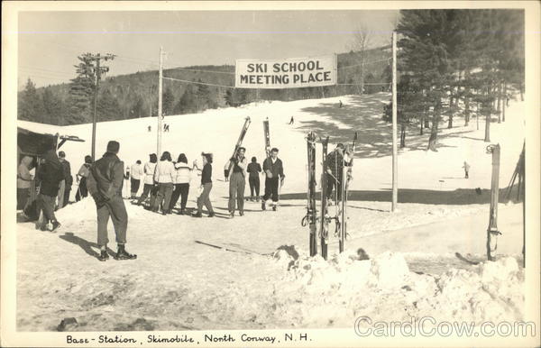 Base Station, Skimobile North Conway, NH Postcard