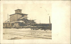 Burned Down Depot Postcard