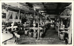 Indian Room of the Steak House, Ghost Town, Knott's Berry Farm Buena Park, CA Postcard Postcard Postcard