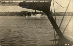 Steamer "Mt. Washington" Leaving Wolfboro Bay from Seaplane Steamers Postcard Postcard Postcard