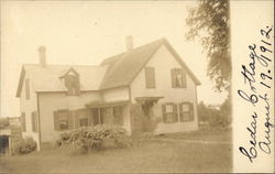 Ceder Cottage in 1912 in Franklin, MA Postcard