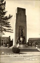 91st Division Monument, Fort Lewis Tacoma, WA Postcard Postcard Postcard