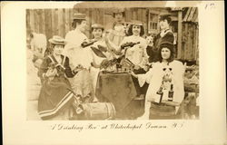 "A Drinking Bee" at White Chapel, Dawson City, Yukon Territory Postcard