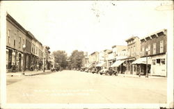 Main Street Looking North Postcard